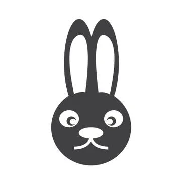 Bunny rabbit icon Illustrazione stock