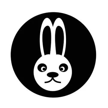 Bunny rabbit icon Stock Illustration