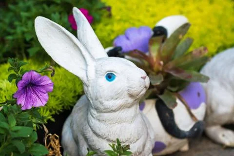 Bunny statue Stock Photos