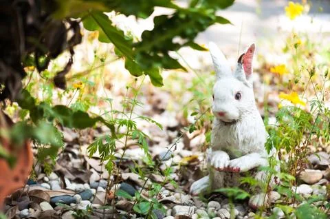 Bunny statue Foto stock