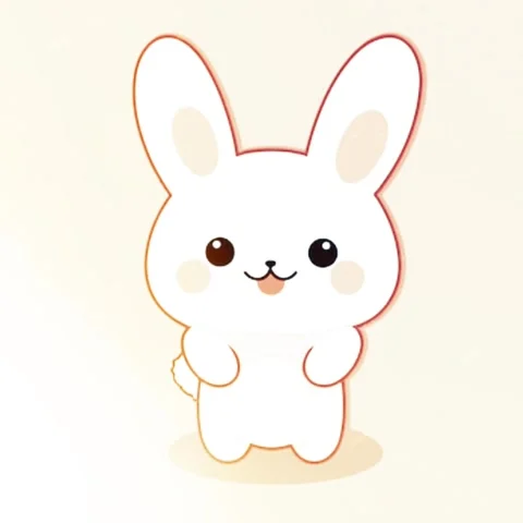 Bunny Vector Animation Stock Footage 259673120