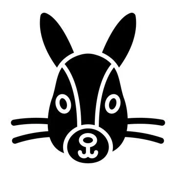 Bunny Vector Icon Design Illustration Stock Illustration