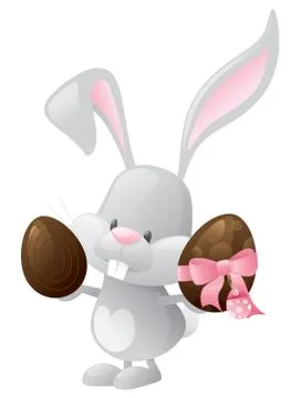 Bunny's gift Stock Illustration