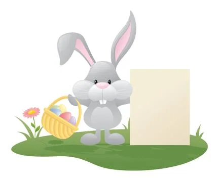 Bunnys important announcement Illustrazione stock