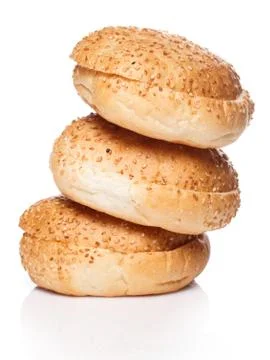 Buns for burger Stock Photos