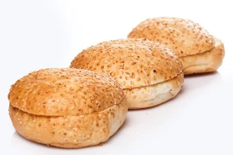Buns for burger Stock Photos