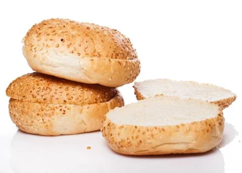 Buns for burger Stock Photos