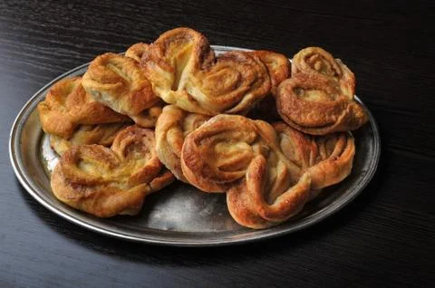 Buns on dark Stock Photos