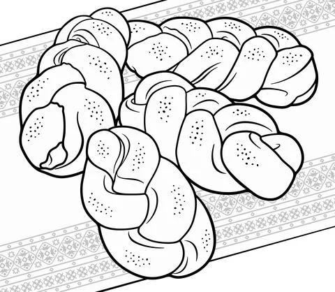 Buns hand drawn vector doodles illustration. 库存插图