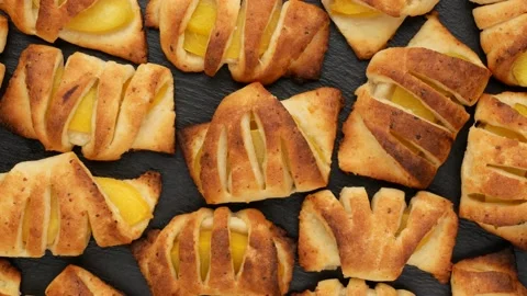 Buns, top view. Stock Footage 165557820