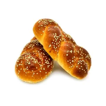 Buns on a white background Stock Photos