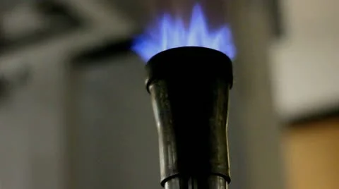 Bunsen burner 3 Stock Footage 18875090