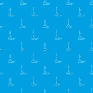 Bunsen burner pattern seamless blue Stock Illustration