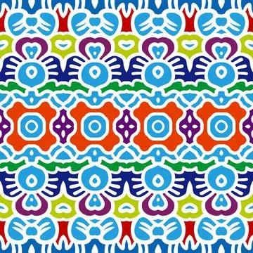 Bunte Bordüre seamless pattern oriental colorful Border Copyright: xZoonar.. Stock Photos