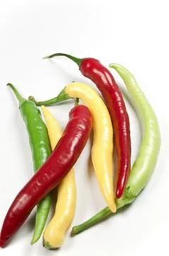 Bunte Pfefferoni Stock Photos