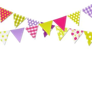 Bunting flags Stock Illustration