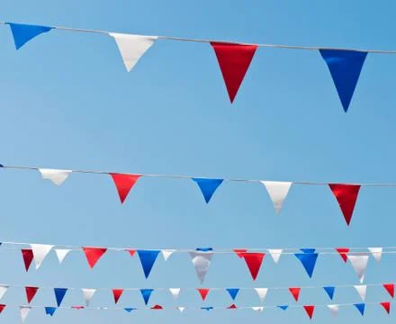 Bunting flags Stock Photos