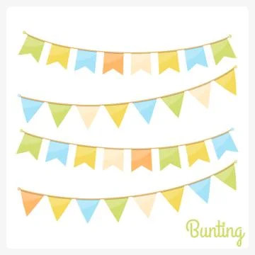 Bunting Stock Illustration