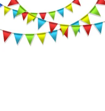 Buntings isolated on white Stock Illustration