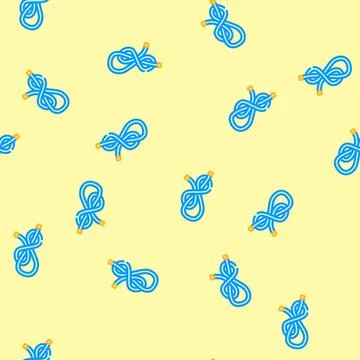 Buntline hitch nautical knot vector seamless pattern Stock Illustration