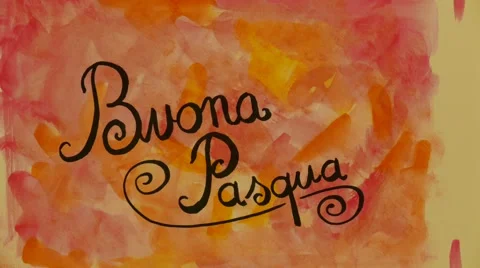 Buona Pasqua  stop motion Video stock 61019488
