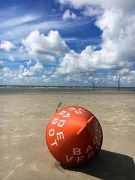 Buoy at the beach Stock Photos