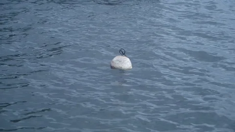 Buoy in choppy water Stock Footage 79792223