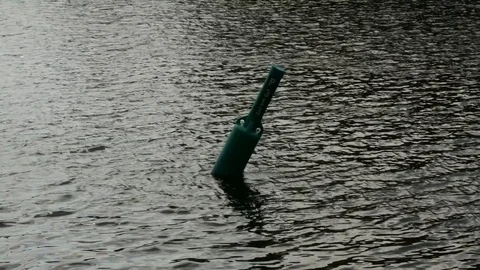 Buoy on dark lake Vidéo 77555973