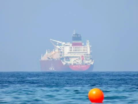 Buoy denoting the fairway Foto stock