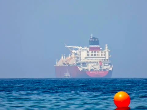 Buoy denoting the fairway Stock Photos