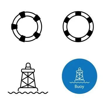 Buoy icon vector Stock Illustration