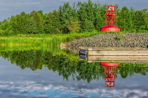 A buoy on land Foto stock