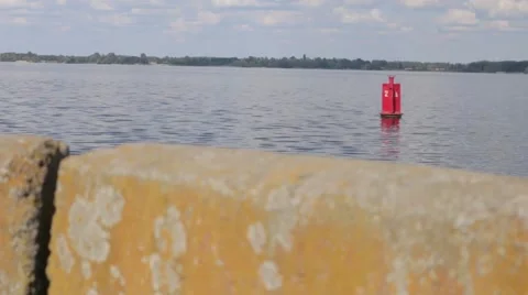 Buoy at the river. Stock Footage 46477446