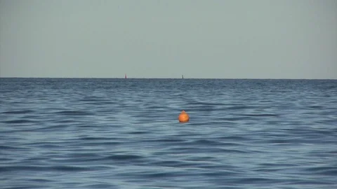 Buoy at Sea Video stock 91922425