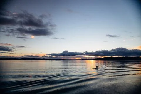 Buoy at Sunset Stock Photos