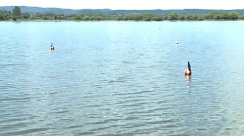 Buoy in water 2 Stock Footage 11139600
