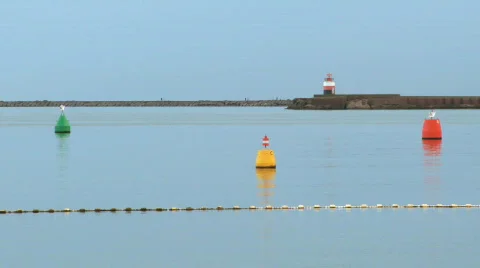 Buoy on water 스톡 동영상 305642