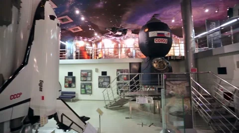 Buran space shuttle in the Memorial Museum Stock Footage 60628194