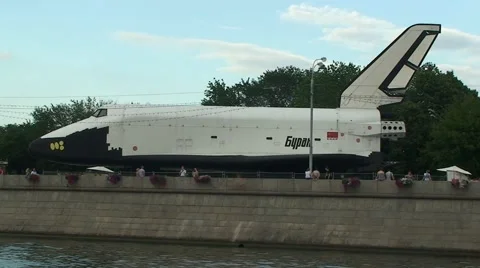 Buran Space Shuttle. Moscow. Stock Footage 51386773