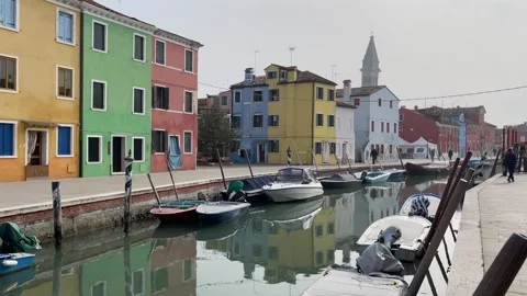 Burano Canal 1 Stock Footage 274263123