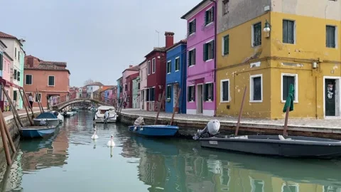 Burano Canal 2 Stock Footage 274263126