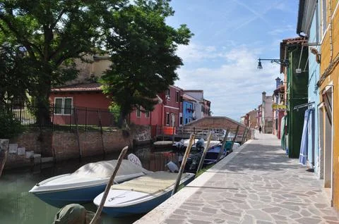 Burano in Venice Stock Photos