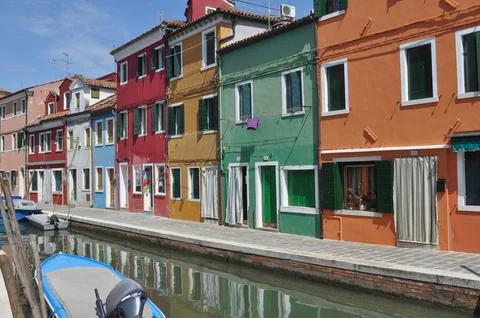 Burano in Venice Stock-Fotos