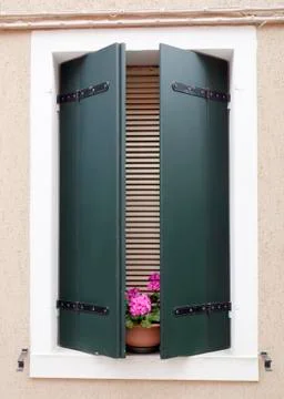 Burano window Stock Photos