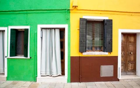 Burano window Stock Photos