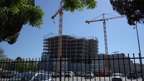 Burbank, CA - Studio Construction 2022 01 Stock Footage 196198858