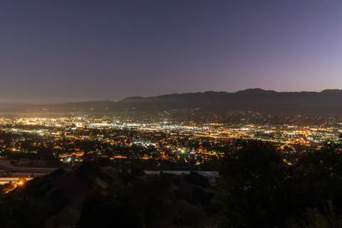 Burbank Dawn Cityscape Stock Photos