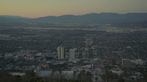 Burbank valley from above (GRADED) Video stock 61672963