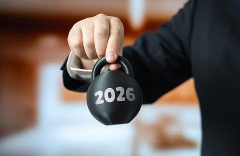 The burden of problems in 2026. Business challenges in the new year. Economic Stock Photos