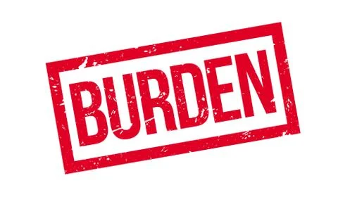 Burden rubber stamp Stock Illustration